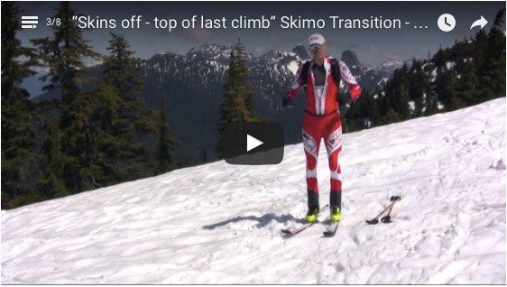 “Skins off - top of last climb” Skimo Transition - Manual for Ski Mountaineering Racing