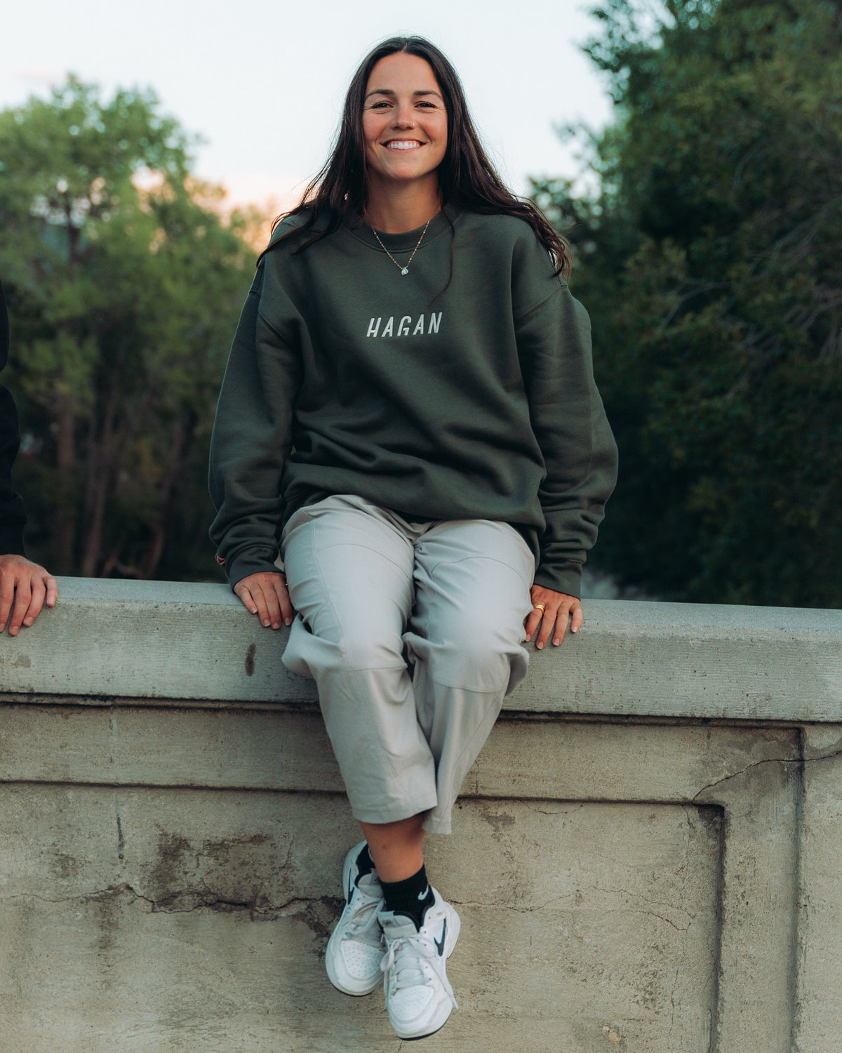 HAGAN Embroidered Crewneck