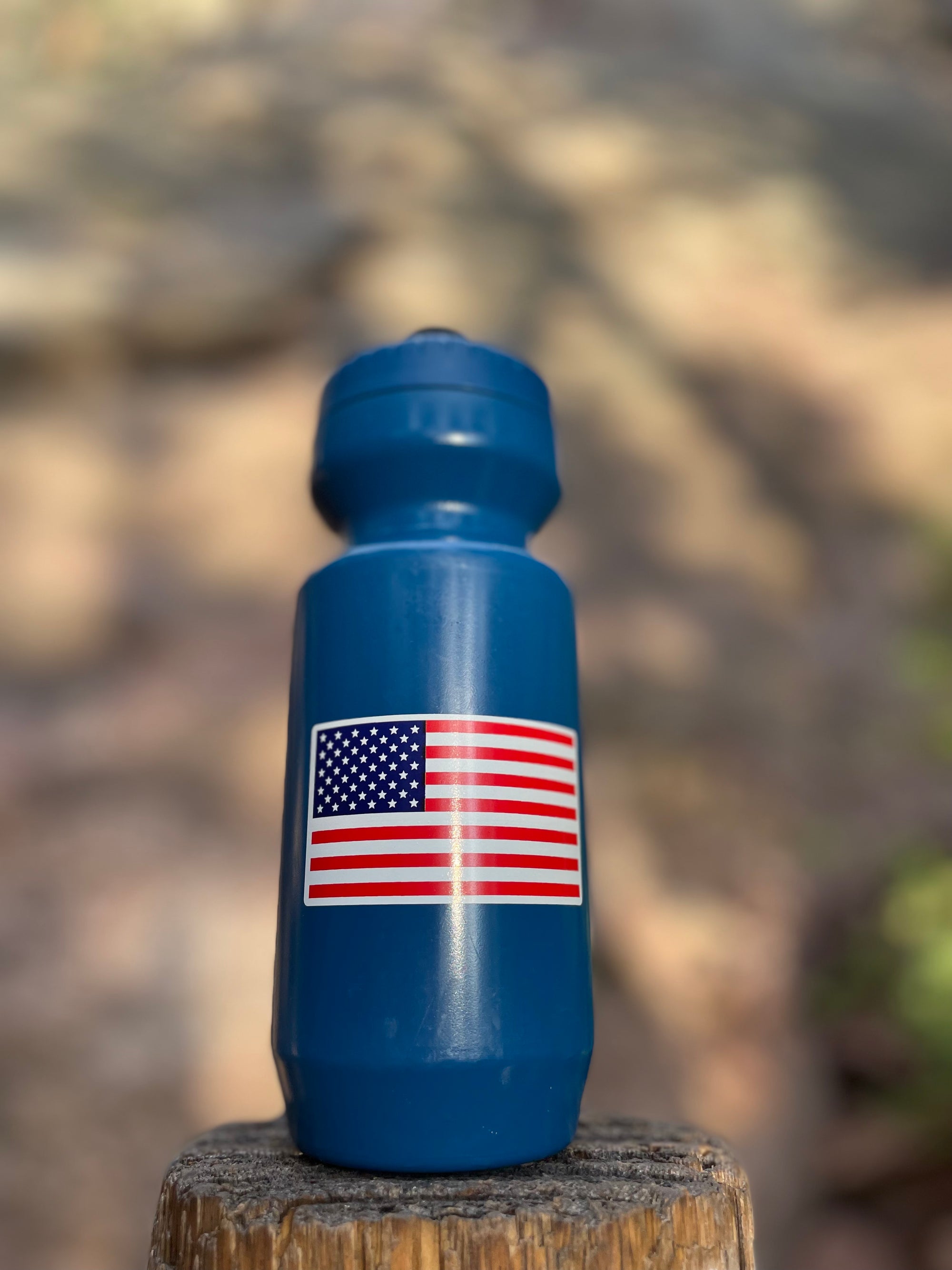 Water Bottle - Pure Ski Mountaineering with American Flag
