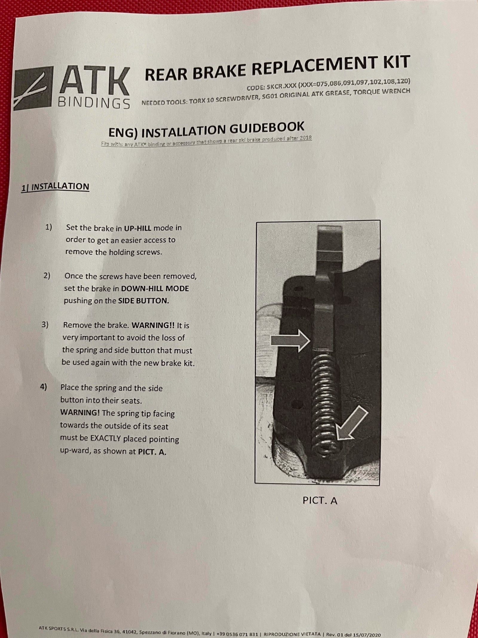 Core 12 Pro and Pure 8/10 Brakes by ATK Push Button Brakes