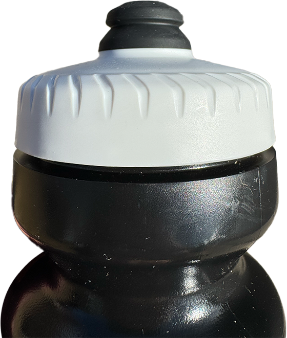 Water Bottle - Pure Ski Mountaineering with topo Black and White