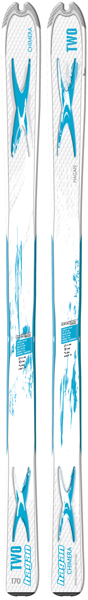 Chimera Two L, Skis - Hagan Ski Mountaineering Alpine Ski Touring Backcountry Gear