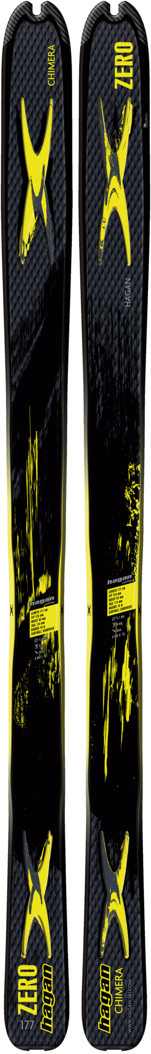 Chimera Zero, Skis - Hagan Ski Mountaineering Alpine Ski Touring Backcountry Gear