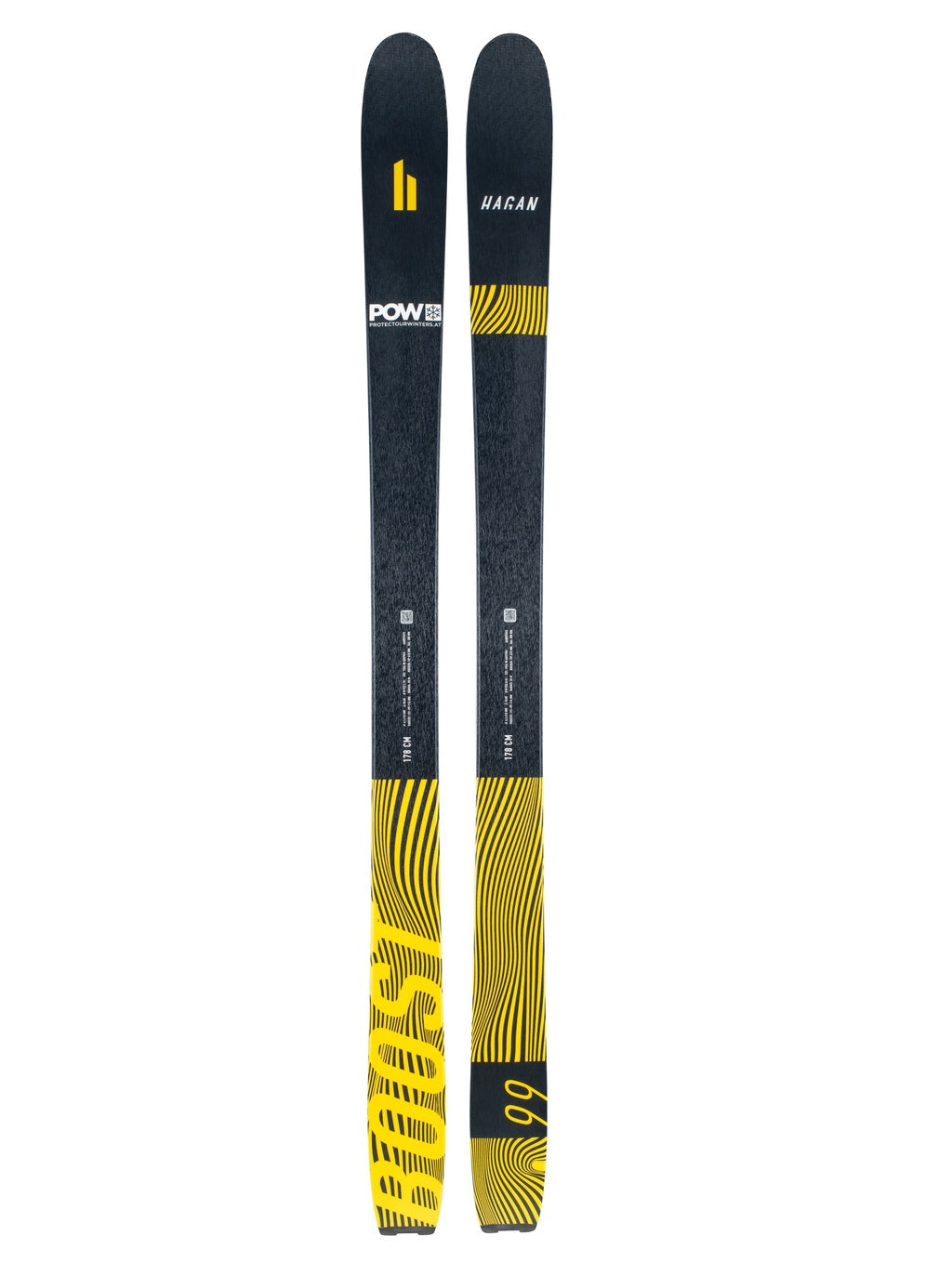 HAGAN Boost 99 POW backcountry alpine touring skis.