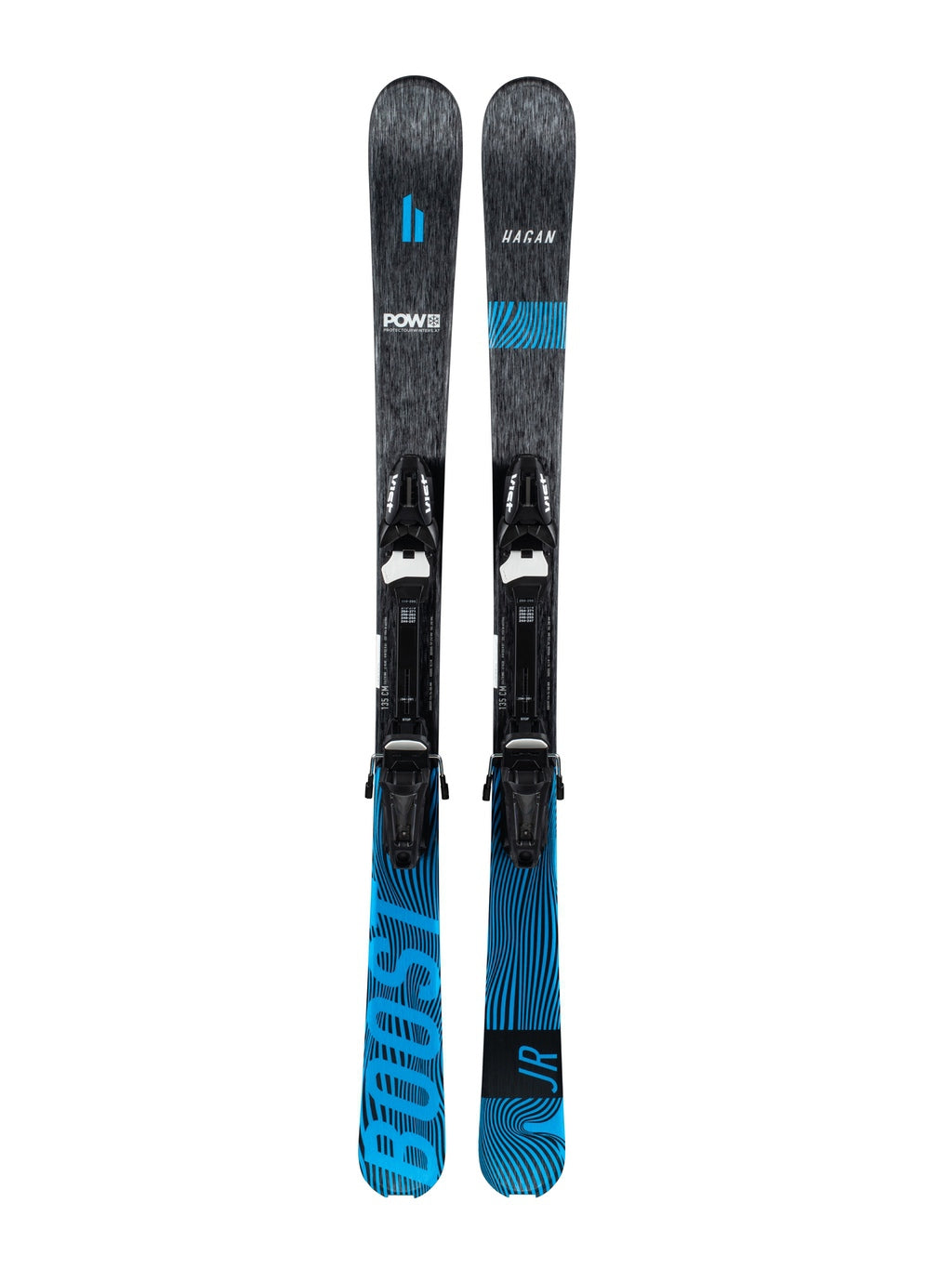 HAGAN Boost Junior POW youth alpine touring skis for kids. with VIST bindings