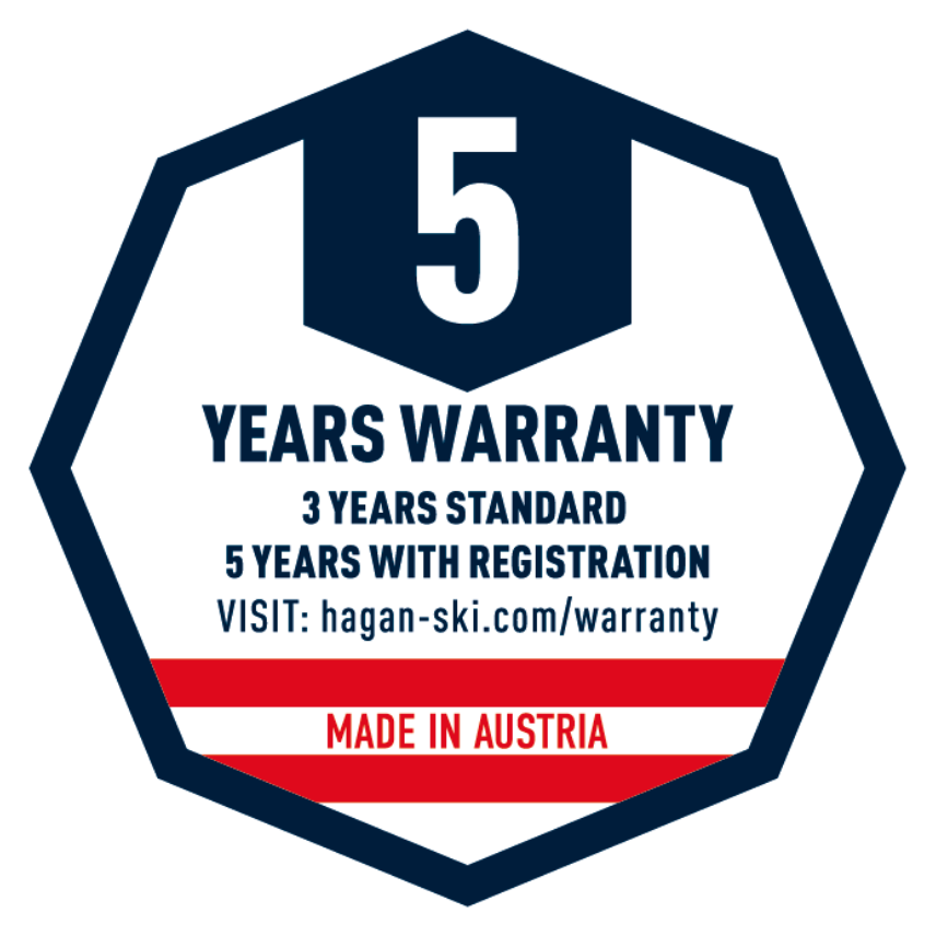 Hagan 5 year ski warranty